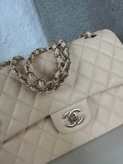 Chanel Classic Flap Medium Beige Gold Hardware