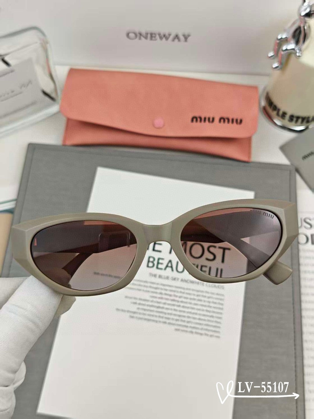 LOGO SUNGLASSES 55107 IN ACETATE