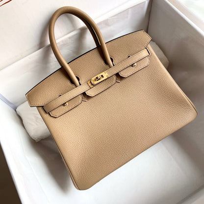 HN Birkin Beige Togo 25 Gold Hardware