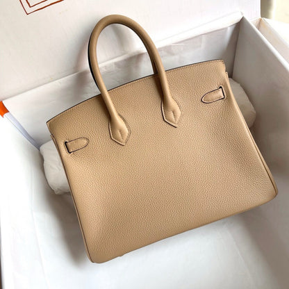 HN Birkin Beige Togo 25 Gold Hardware