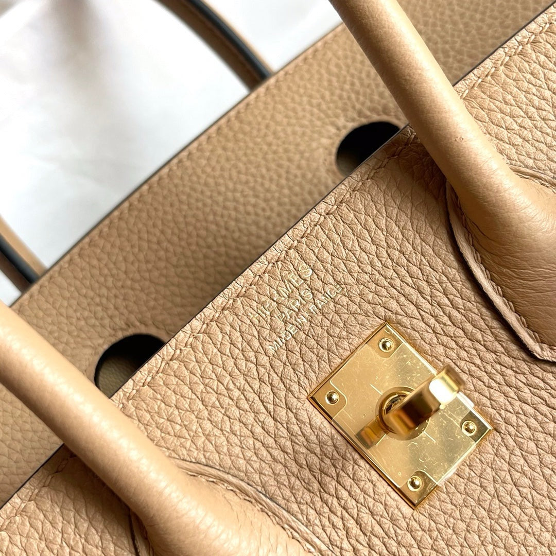 HN Birkin Beige Togo 25 Gold Hardware
