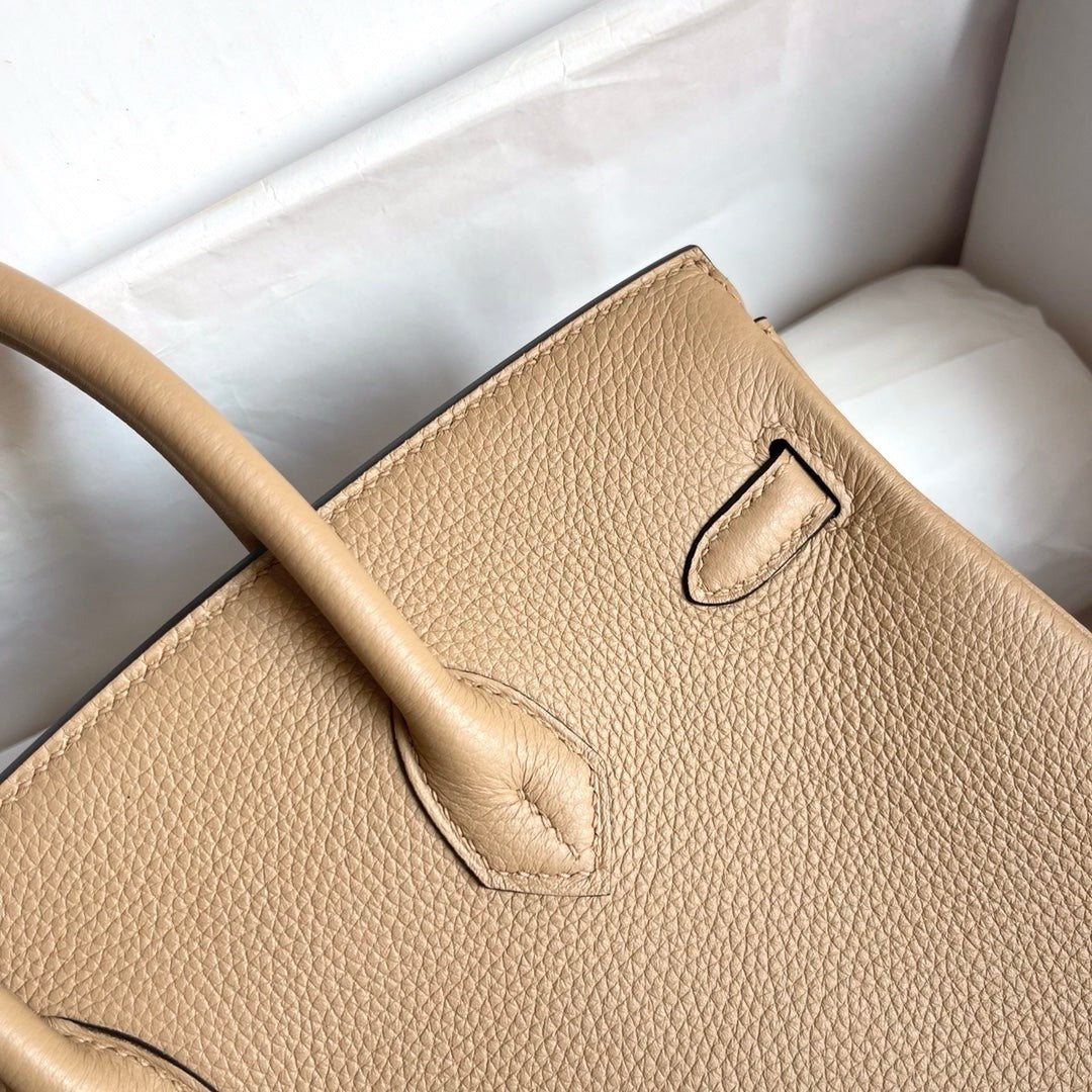 HN Birkin Beige Togo 25 Gold Hardware