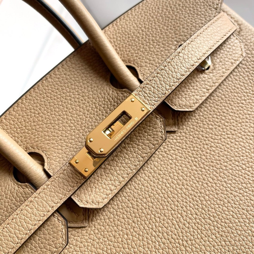 HN Birkin Beige Togo 25 Gold Hardware
