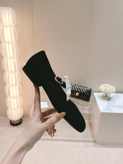 MARY JANE SHOES BLACK CALFSKIN