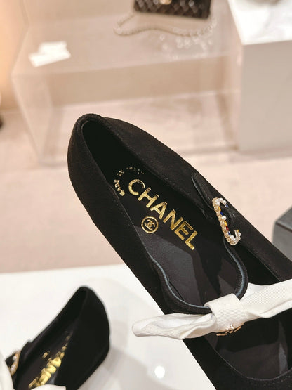 MARY JANE SHOES BLACK CALFSKIN