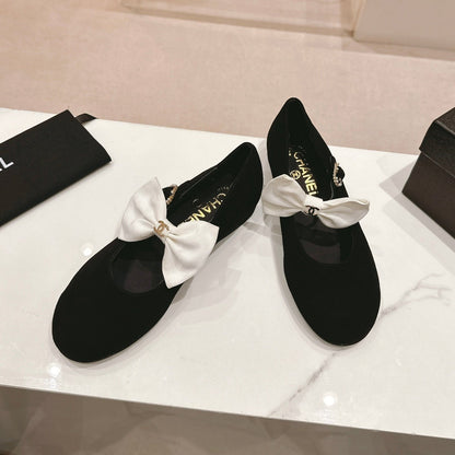 MARY JANE SHOES BLACK CALFSKIN