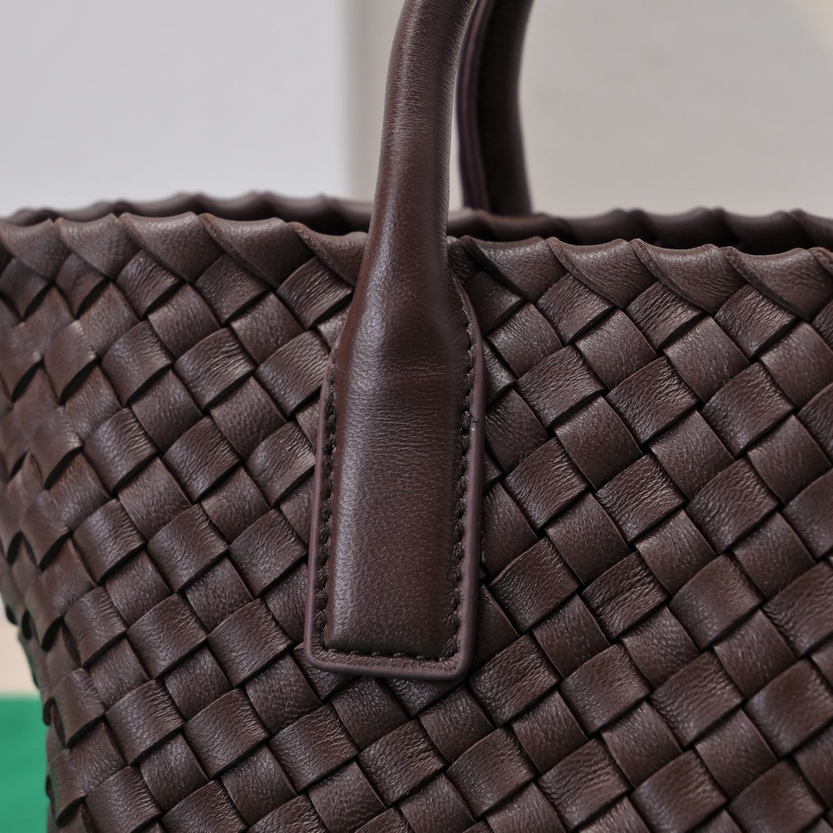 Mini Cabat 20cm Chocolate Lambskin Ghw