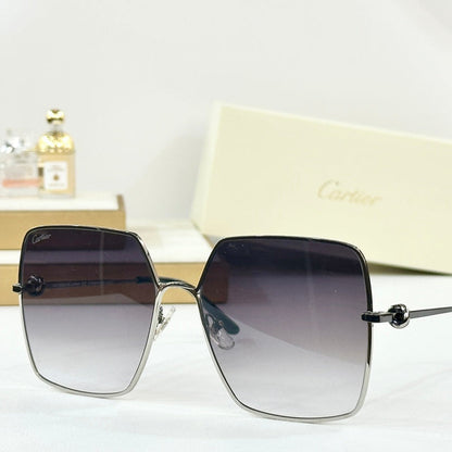 C DE OVERSIZED SQUARE FRAME SUNGLASSES CT0361 IN METAL