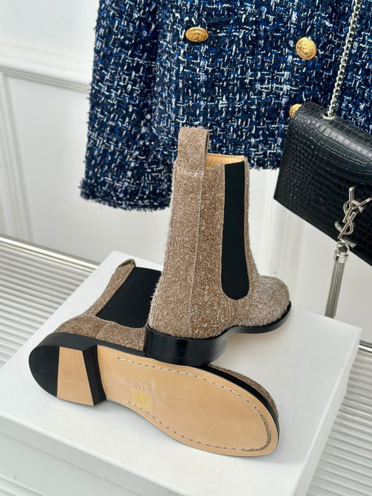 LW CAMPO CHELSEA BOOT BROWN BRUSHED SUEDE