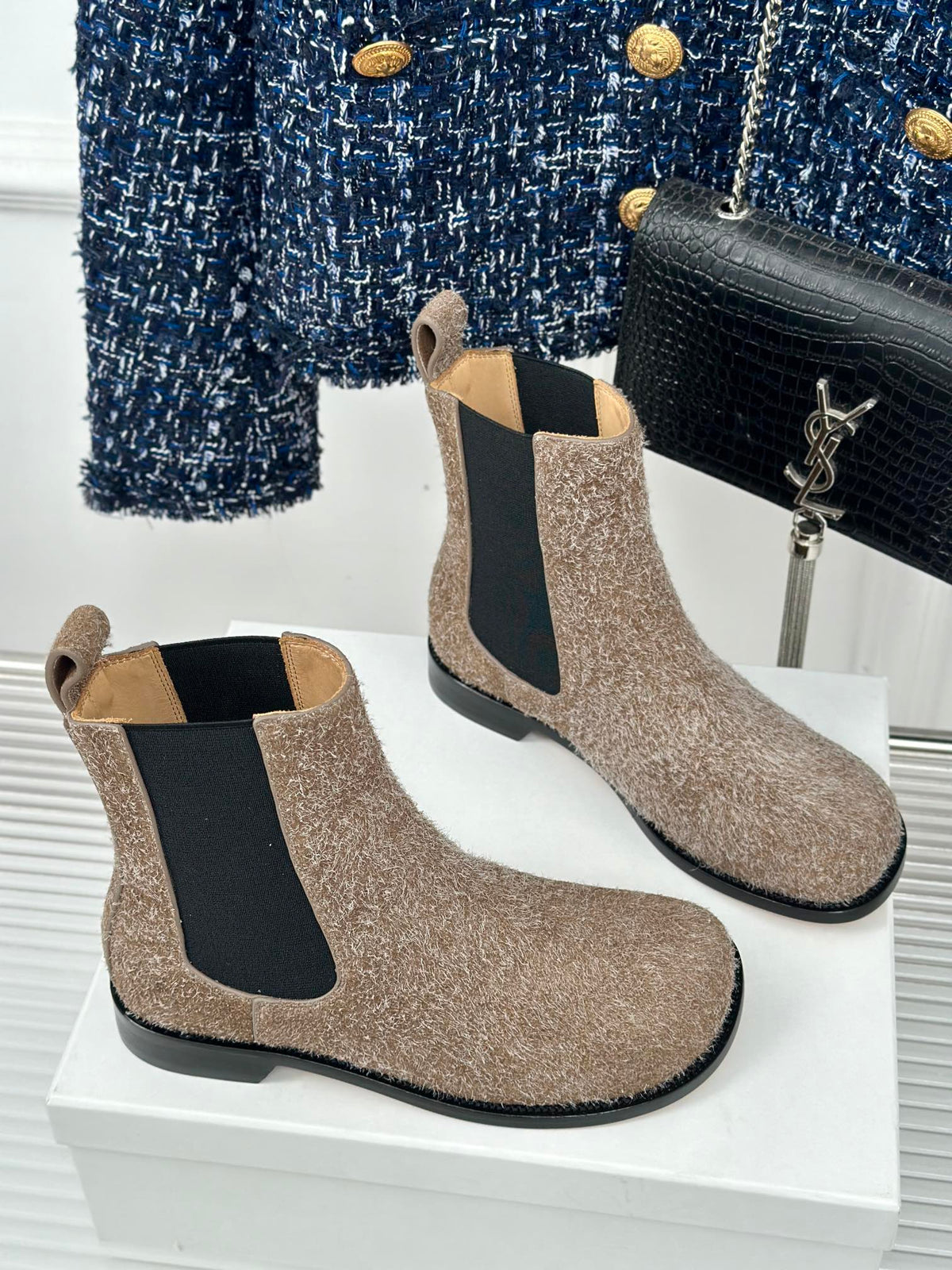 LW CAMPO CHELSEA BOOT BROWN BRUSHED SUEDE