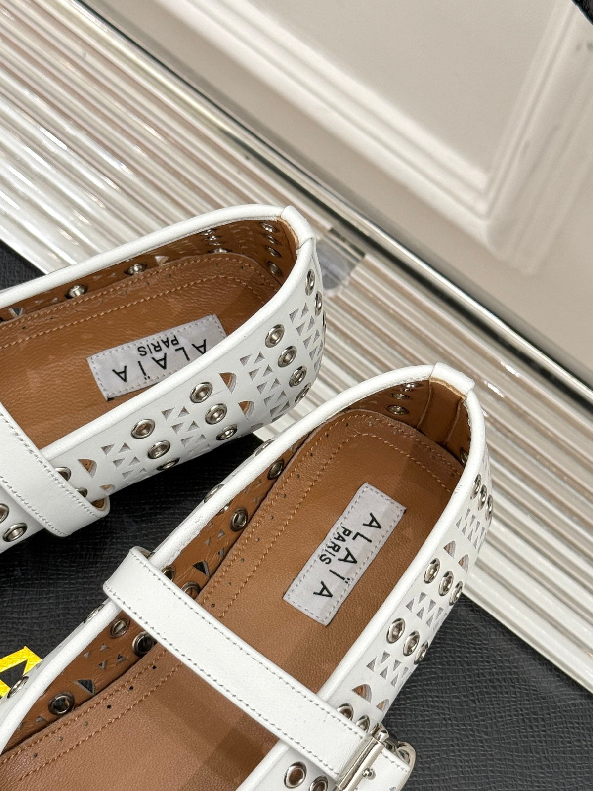 MARY JANE IN WHITE CALFSKIN