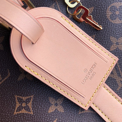 LV Monogram Canvas Keepall Bandoulière 55 Leather Duffle Bag
