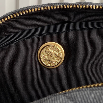 BOWLING BAG 44 IN SANTAS GRAY DENIM GOLD HARDWARE