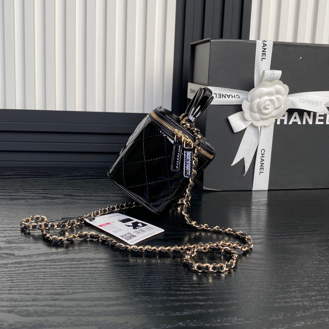 Chanel Long Vanity Case Gold Hardware