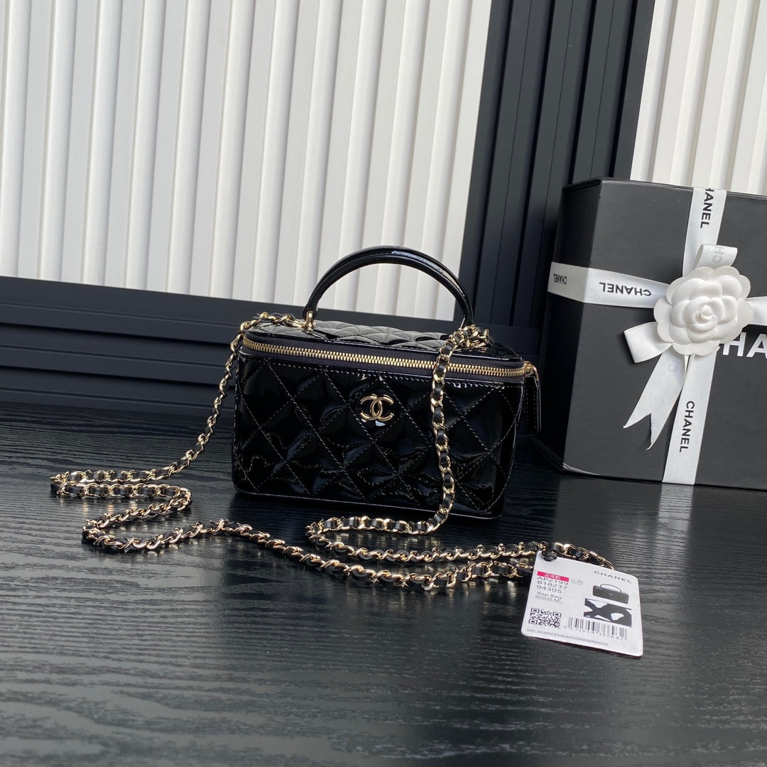 Chanel Long Vanity Case Gold Hardware