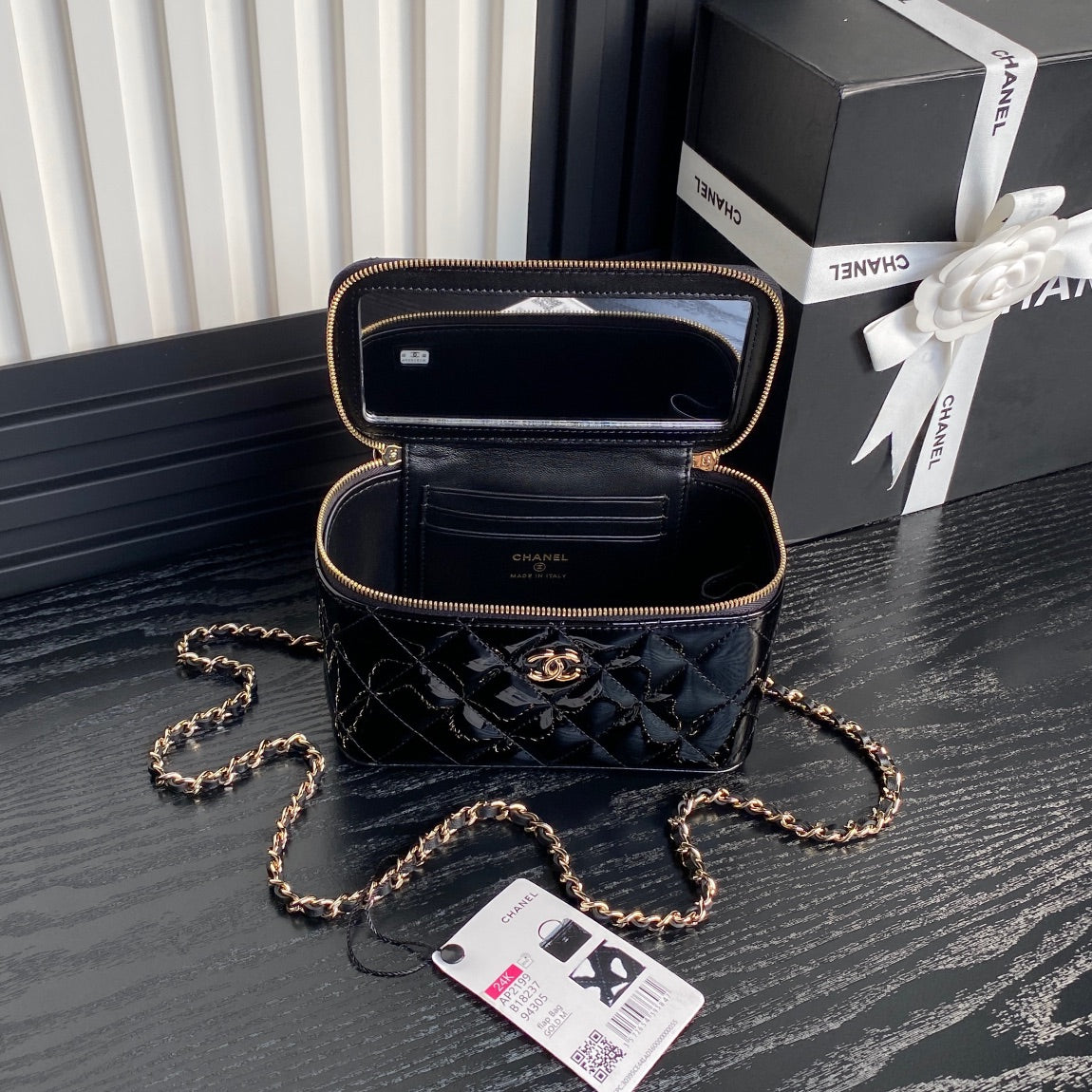 Chanel Long Vanity Case Gold Hardware