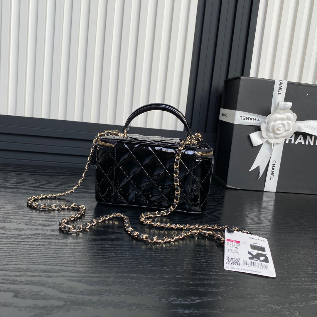 Chanel Long Vanity Case Gold Hardware