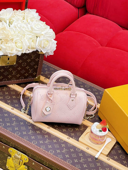 Louis Vuitton Speedy 20 in pink Monogram Empreinte