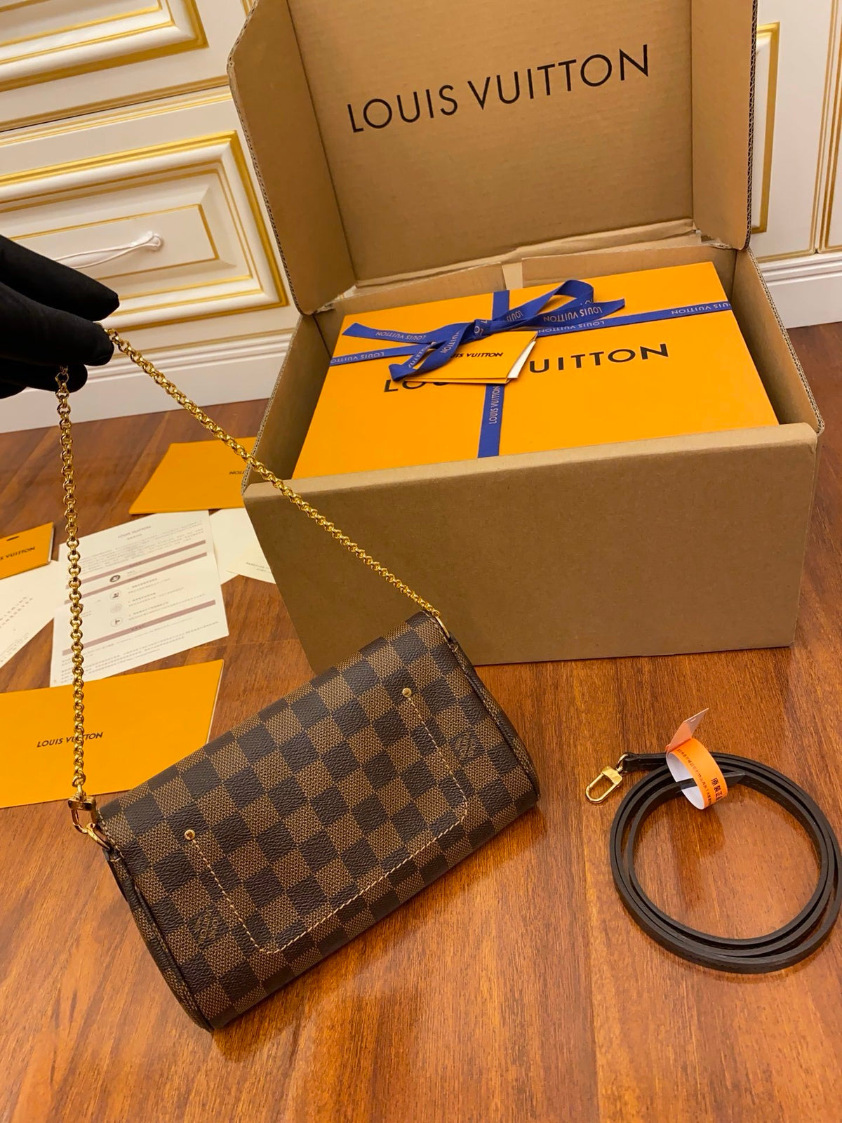 Louis Vuitton Damier Ebene Favorite PM bag
