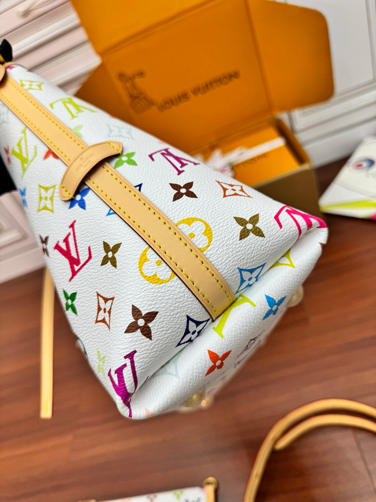 Louis Vuitton x Takashi Murakami CarryAll PM bag