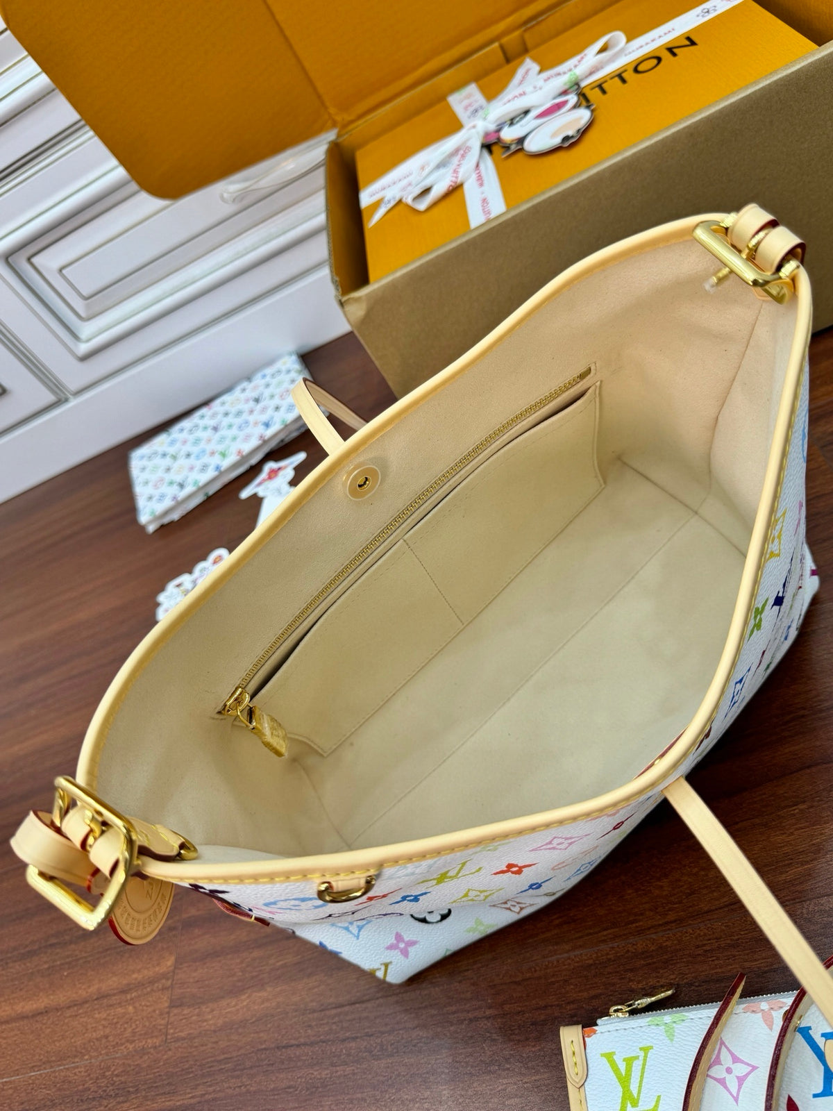 Louis Vuitton x Takashi Murakami CarryAll PM bag