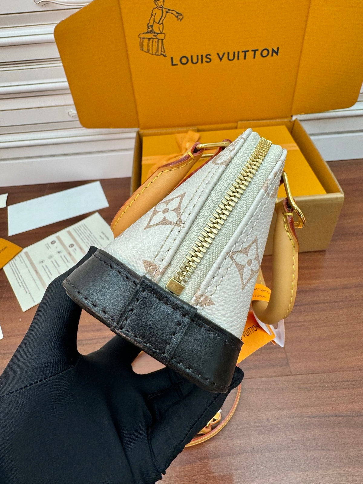 Louis Vuitton Nano Alma handbag in Monogram Dune canvas