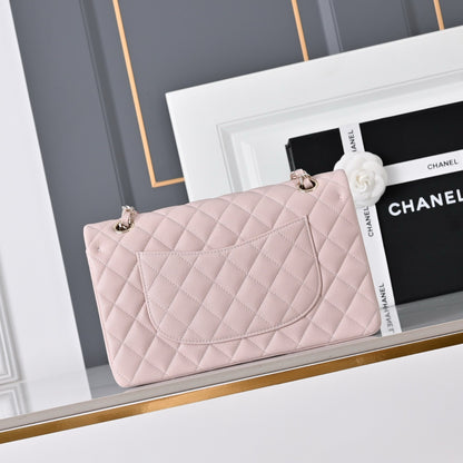 Chanel Classic Flap Medium Light Pink Sliver Hardware
