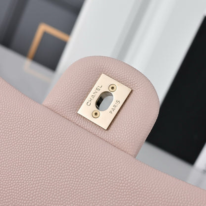 Chanel Classic Flap Medium Light Pink Sliver Hardware