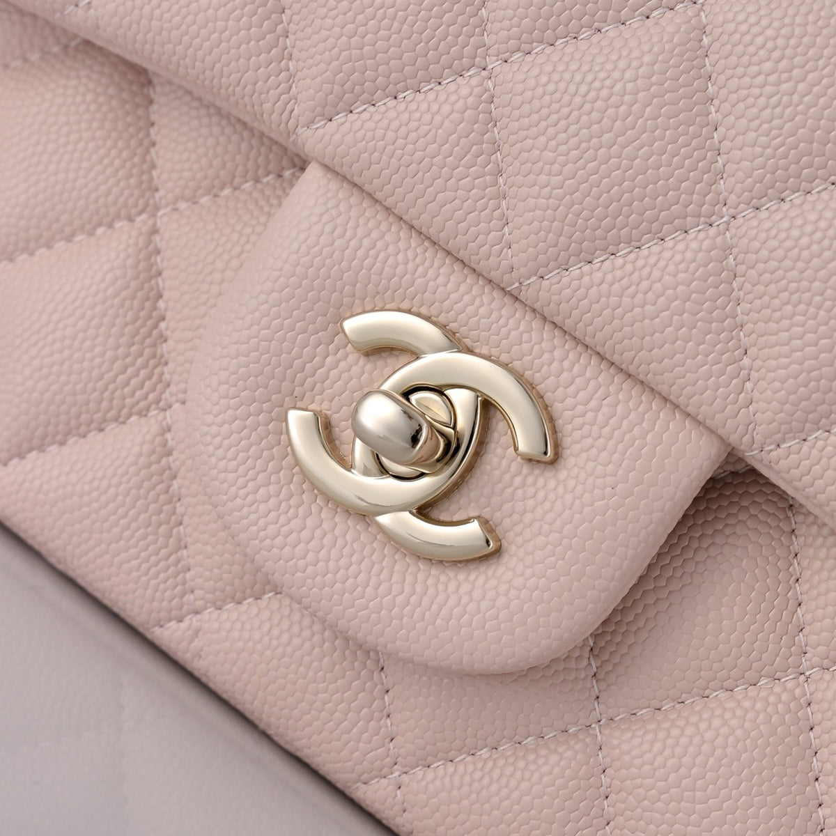 Chanel Classic Flap Medium Light Pink Sliver Hardware