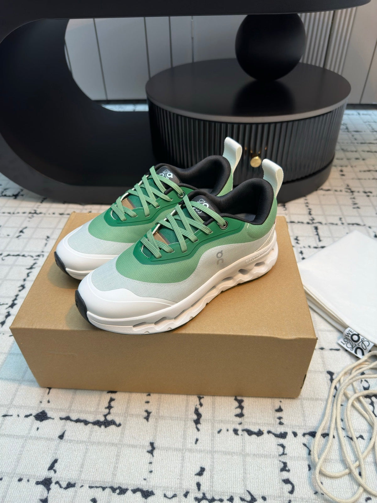LW CLOUDTILT 2.0 SNEAKER WHITE AND GREEN POLYESTER