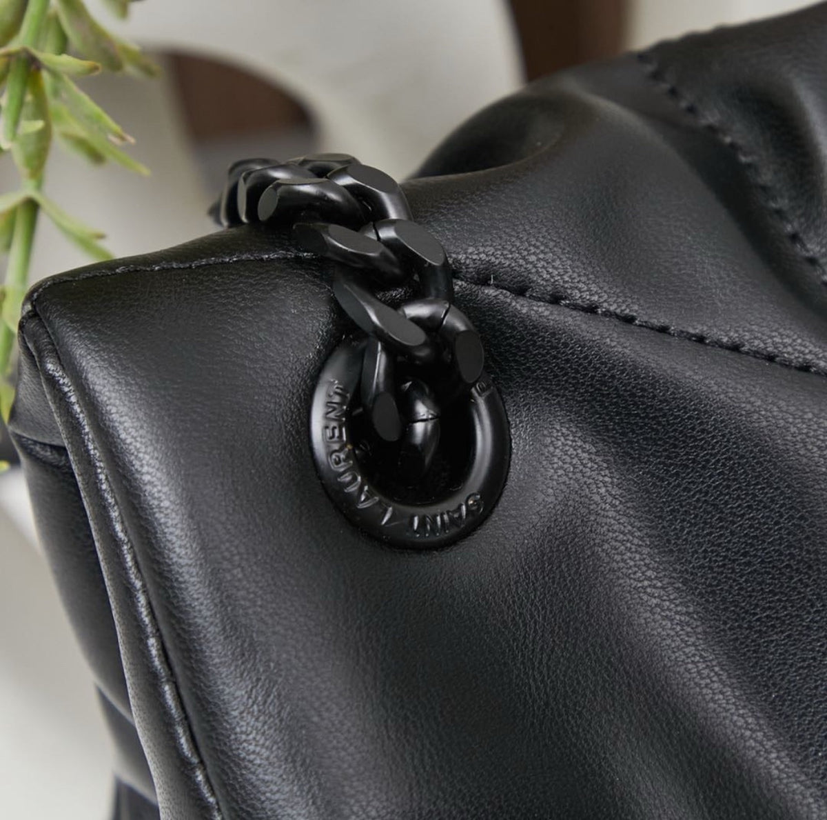 Saint Laurent Puffer Loulou medium shoulder bag in black
