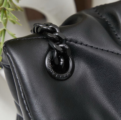 Saint Laurent Puffer Loulou medium shoulder bag in black