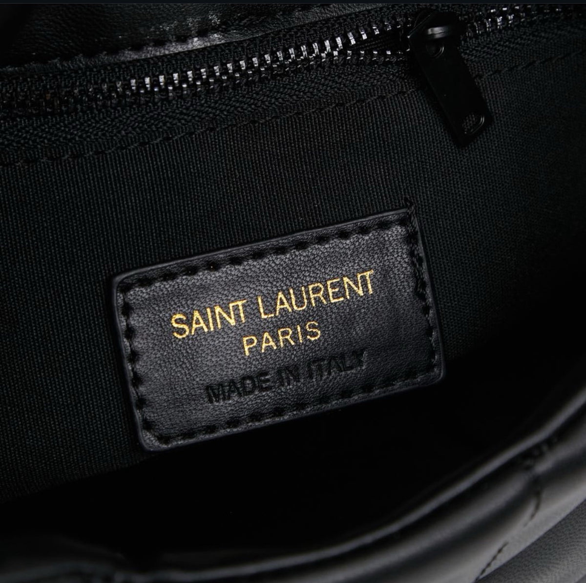 Saint Laurent Puffer Loulou medium shoulder bag in black