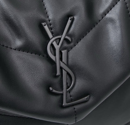 Saint Laurent Puffer Loulou medium shoulder bag in black