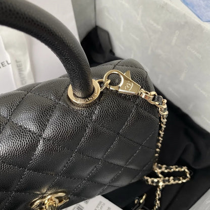 Chanel Coco Small Black with Gold Hardware