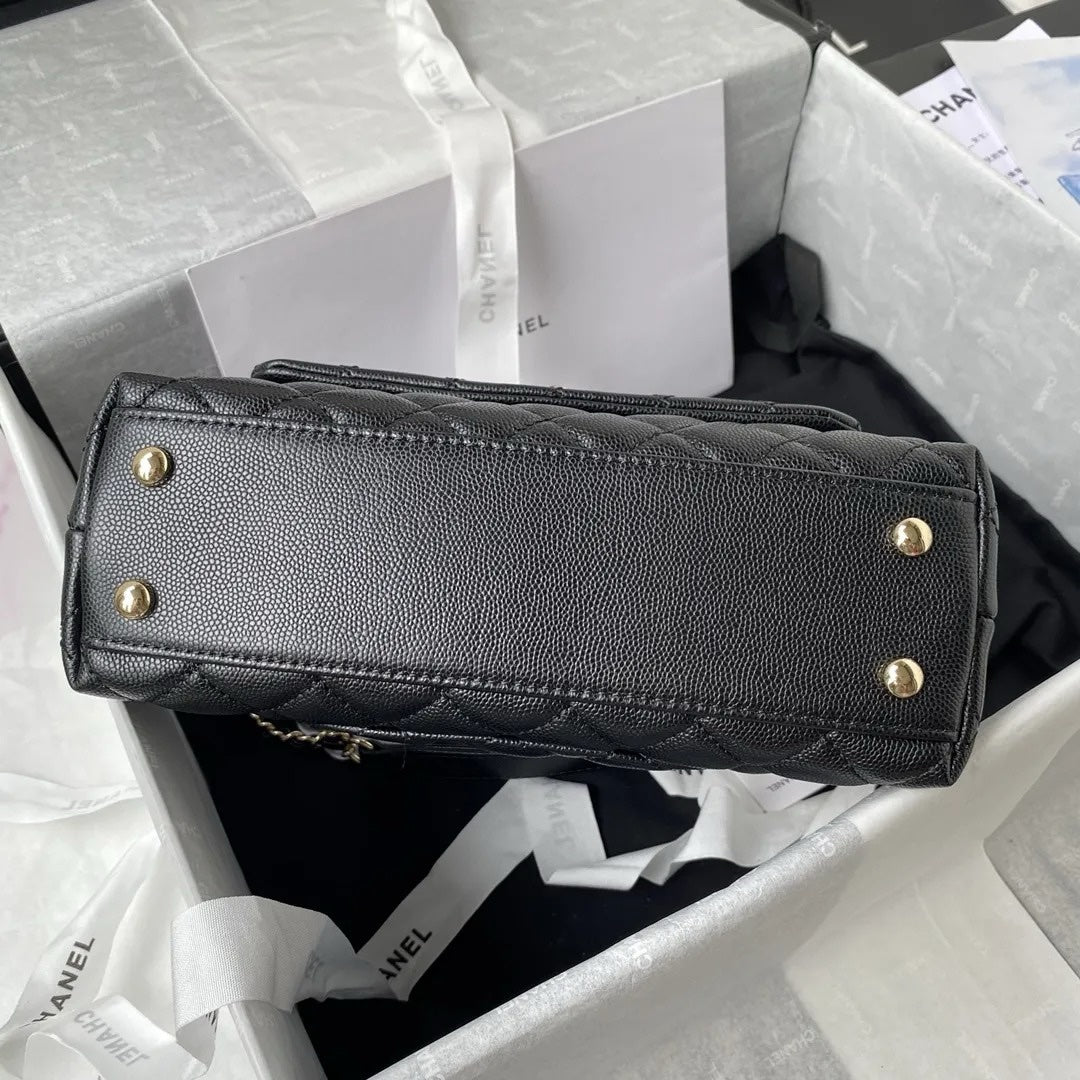 Chanel Coco Small Black with Gold Hardware