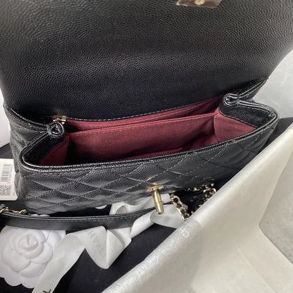 Chanel Coco Small Black with Gold Hardware