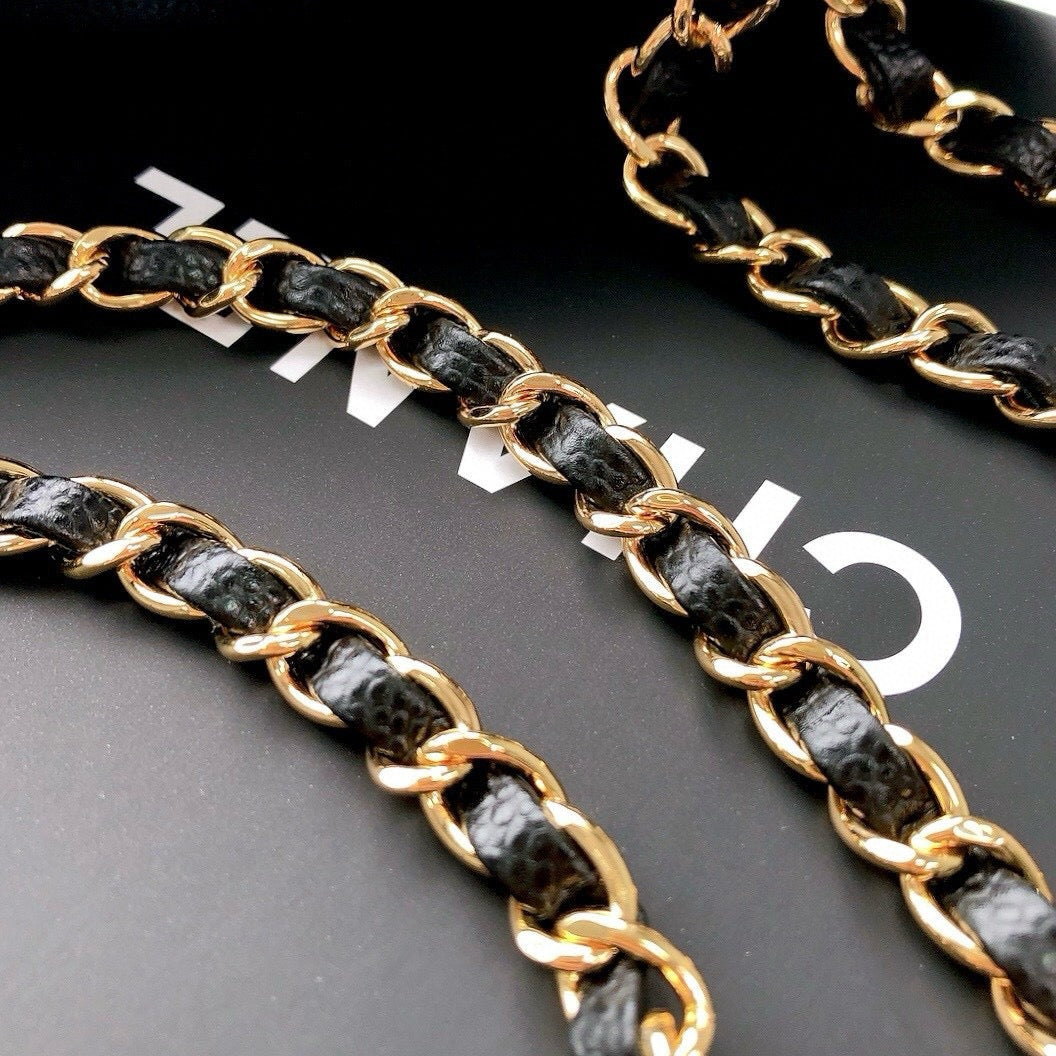 Chanel Classic Flap 25.5 Black Gold Hardware 187 factory