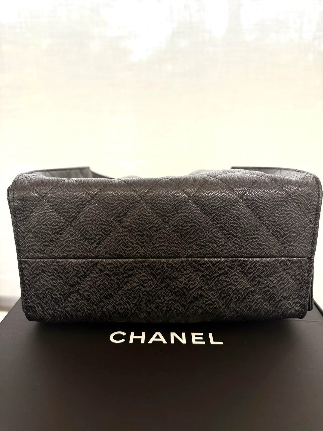 Chanel 25 Small Black Sliver Hardware