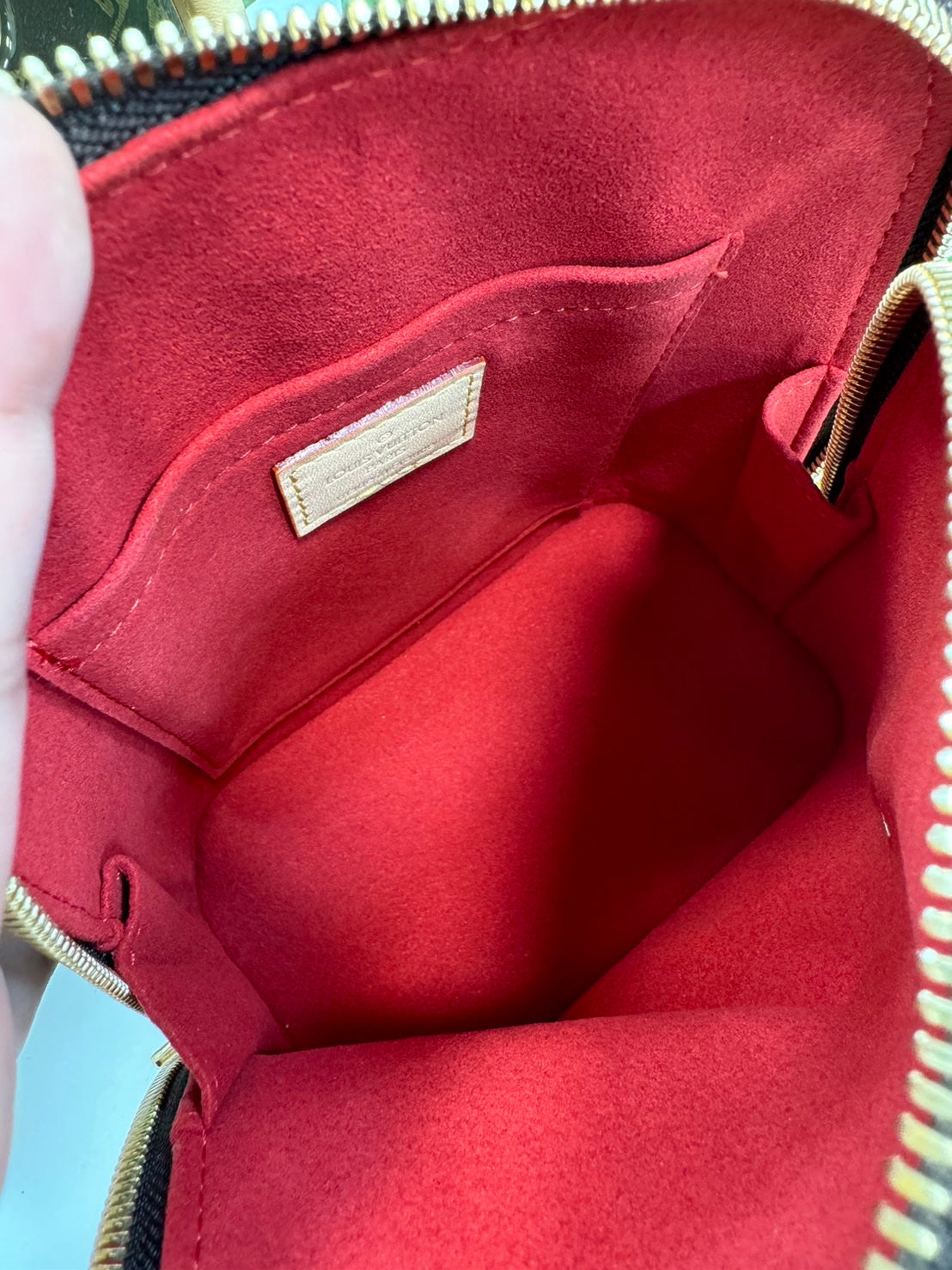 Louis Vuitton Alma backpack in the signature brown monogram canvas