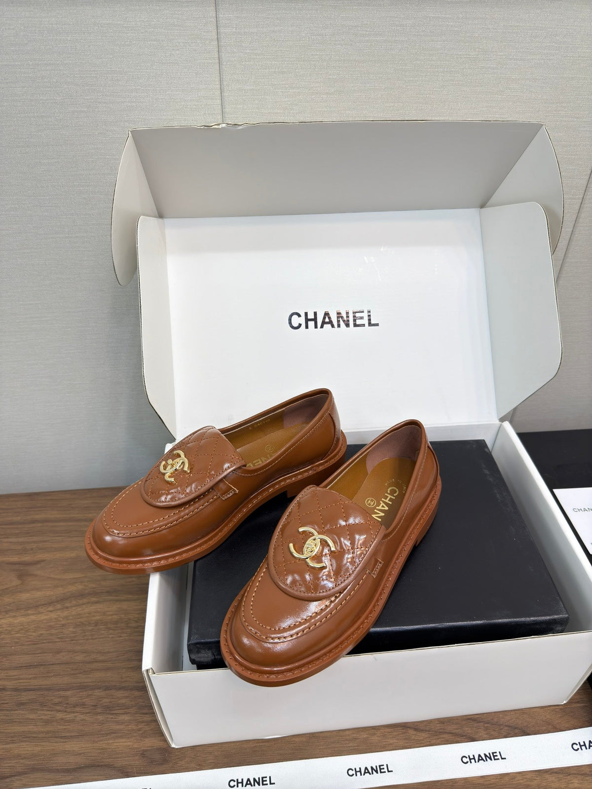MOCCASIN 2.5 CM IN GINGERBREAD BROWN PREMIUM LAMBSKIN