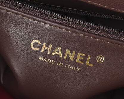 Chanel Preppy Coco Small Flap Bag in dark brown