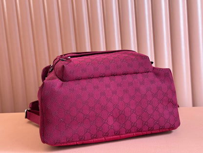 MEDIUM BACKPACK 40 IN ROSSO ANCORA RED GG CANVAS