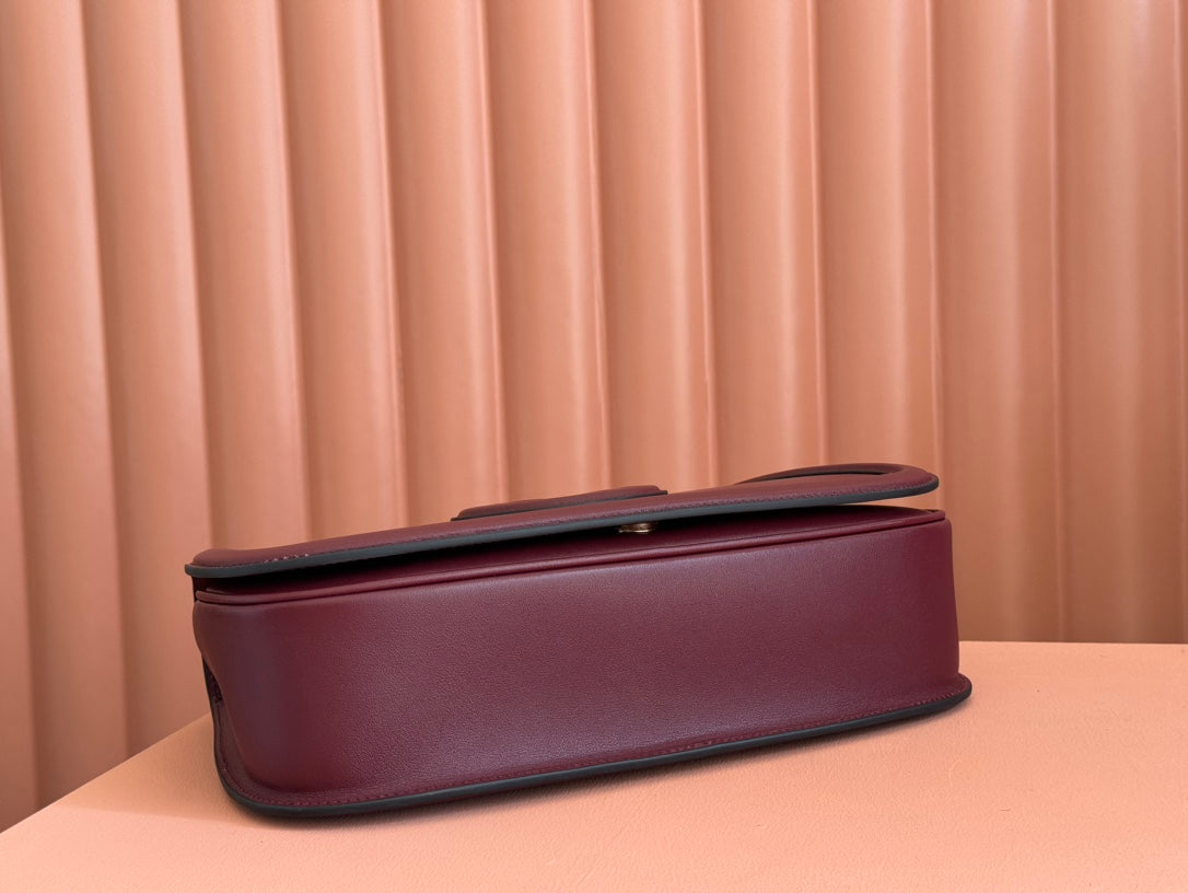 BLONDIE LARGE TOP HANDLE BAG 32 IN ROSSO ANCORA RED CALFSKIN