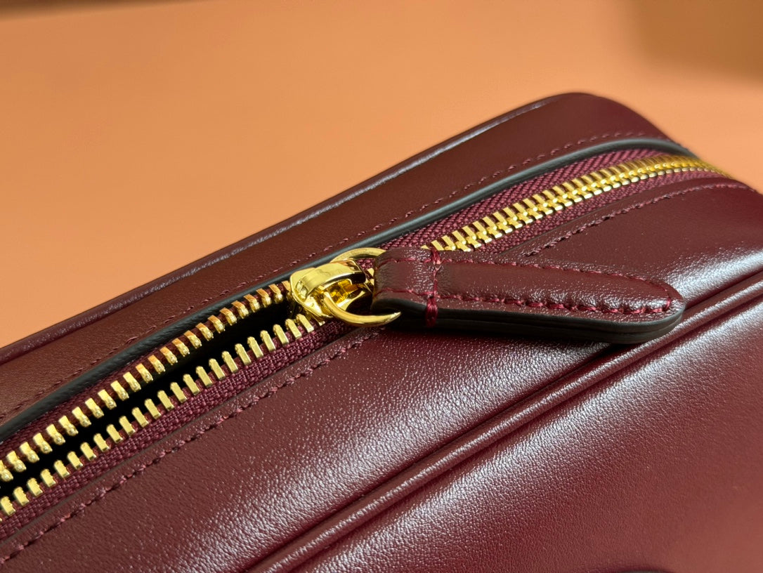 BLONDIE SMALL SHOULDER BAG 21 IN ROSSO ANCORA RED CALFSKIN