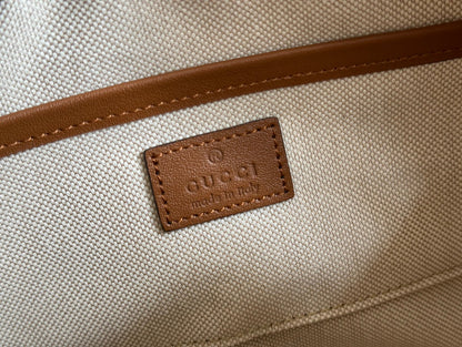 BLONDIE SMALL SHOULDER BAG 21 IN BROWN SMOOTH CALFSKIN