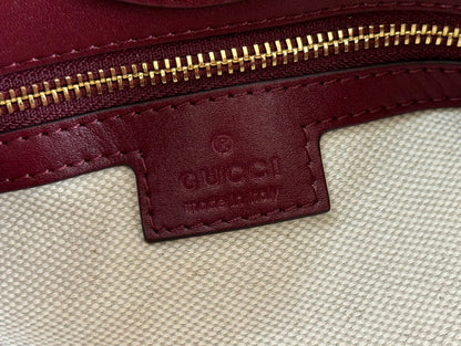 73 SMALL BUCKET BAG 20 IN ROSSO ANCORA RED SMOOTH CALFSKIN