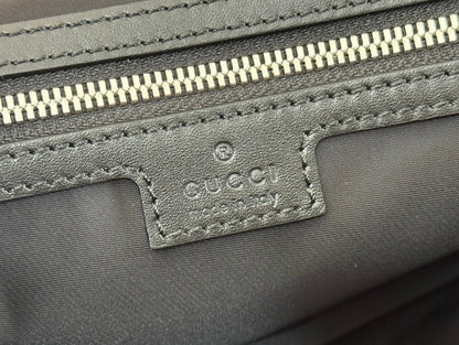 LARGE CROSSBODY BAG 36 IN BLACK CANVAS