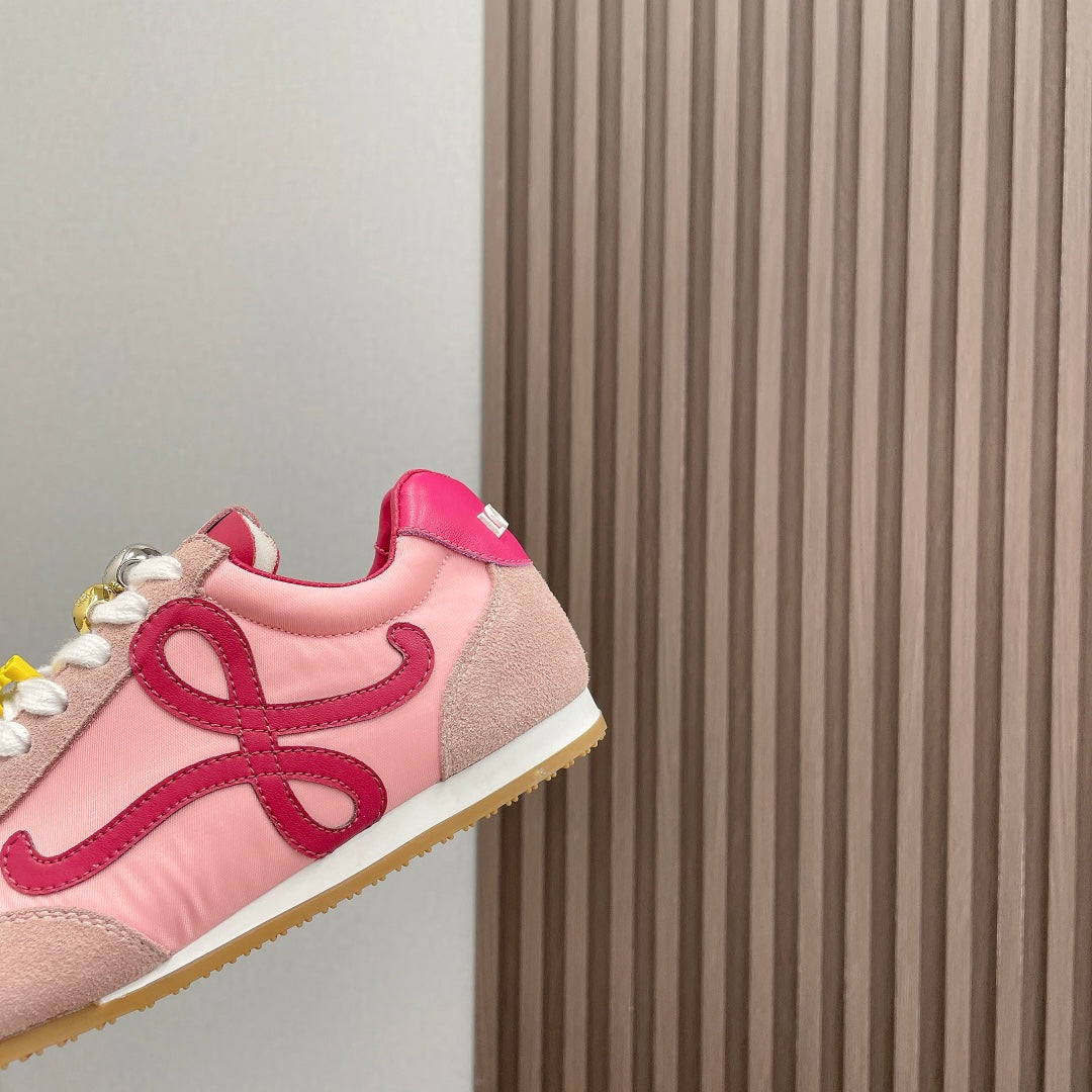 BALLET RUNNER 2.0 IN PINK PASTEL SUEDE AND LYCRA FABRIC