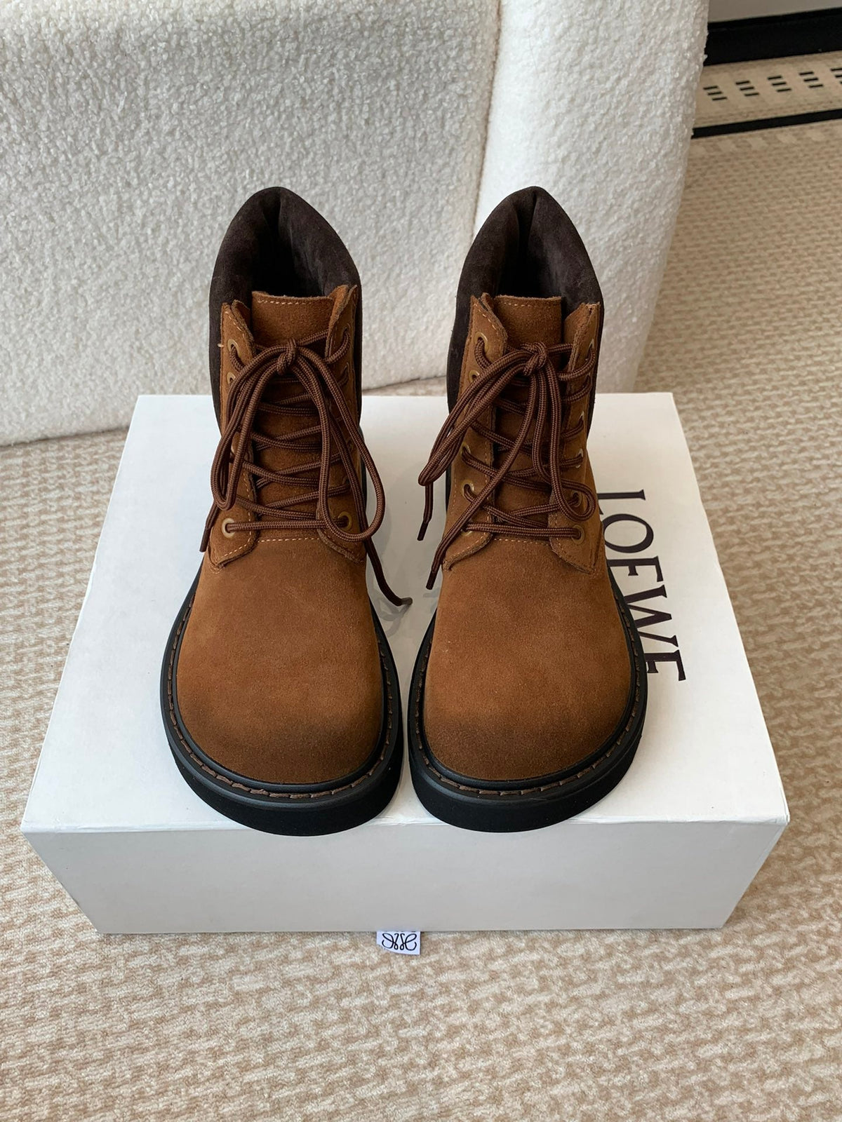 LW SIERRA COMBAT BOOT CARAMEL SUEDE